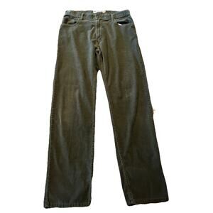 VTG Levi's 559 Relaxed Straight Corduroy Pants Mens 35x35 Olive Green 5 Pocket